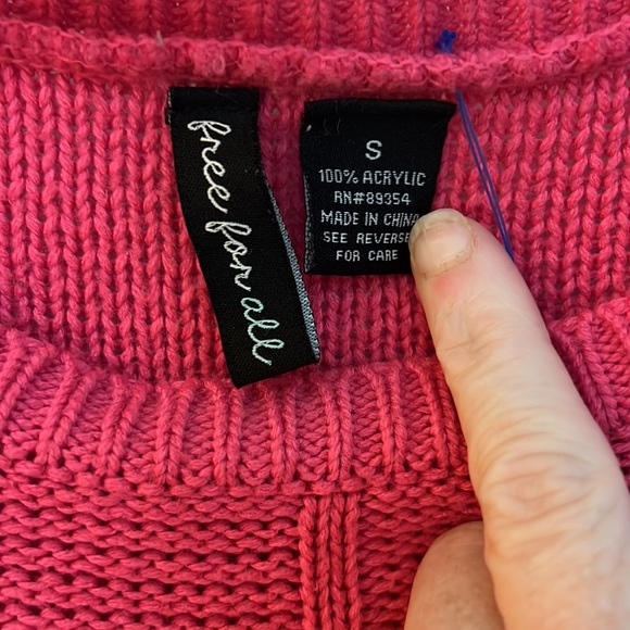 Free For All Sweater, size S - Picture 2 of 3